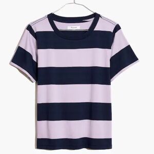 MADEWELL Essential Tee in Brookline Stripe